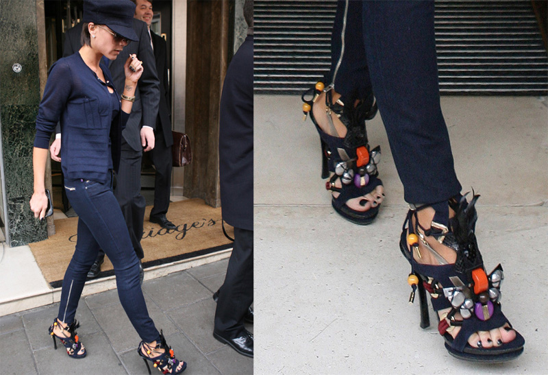 Victoria Beckham Demos How To Wear Outrageous Louis Vuitton Shoes